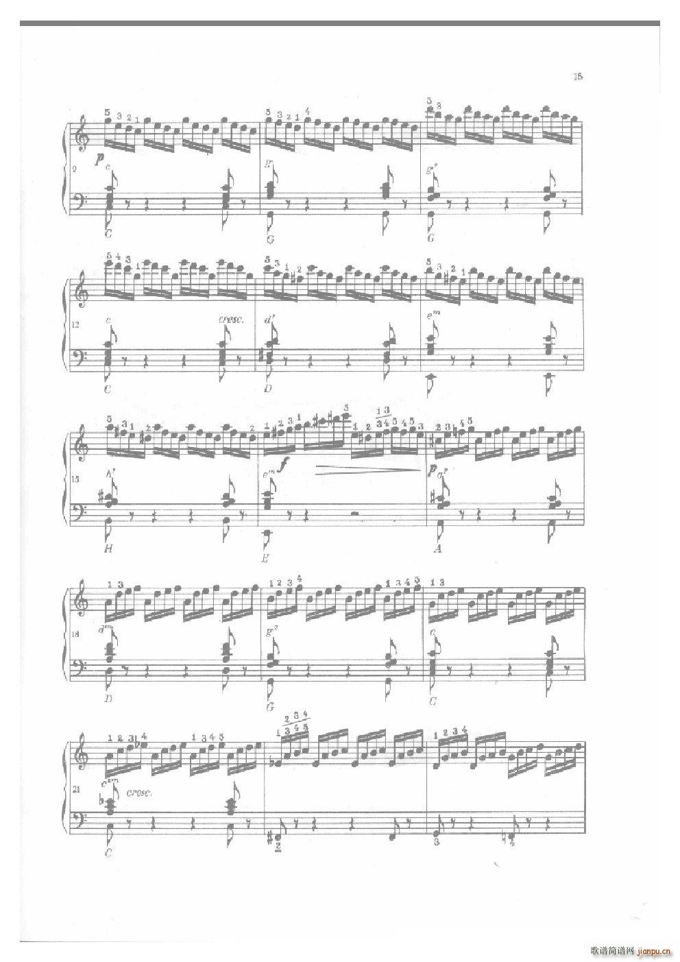 车尔尼手风琴练习曲集 Ⅱ(手风琴谱)14