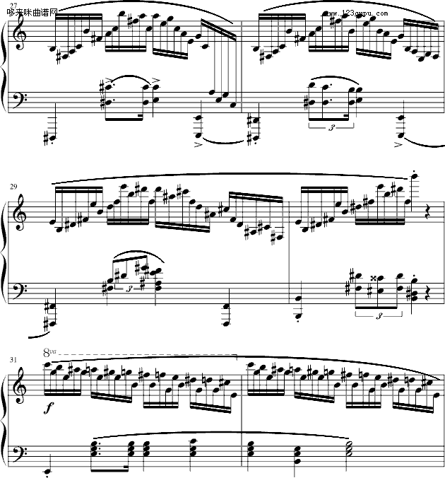 練習曲Op.25No.11-肖邦(鋼琴譜)5