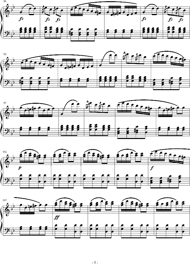 吉普賽回旋曲-下弦月版(鋼琴譜)5