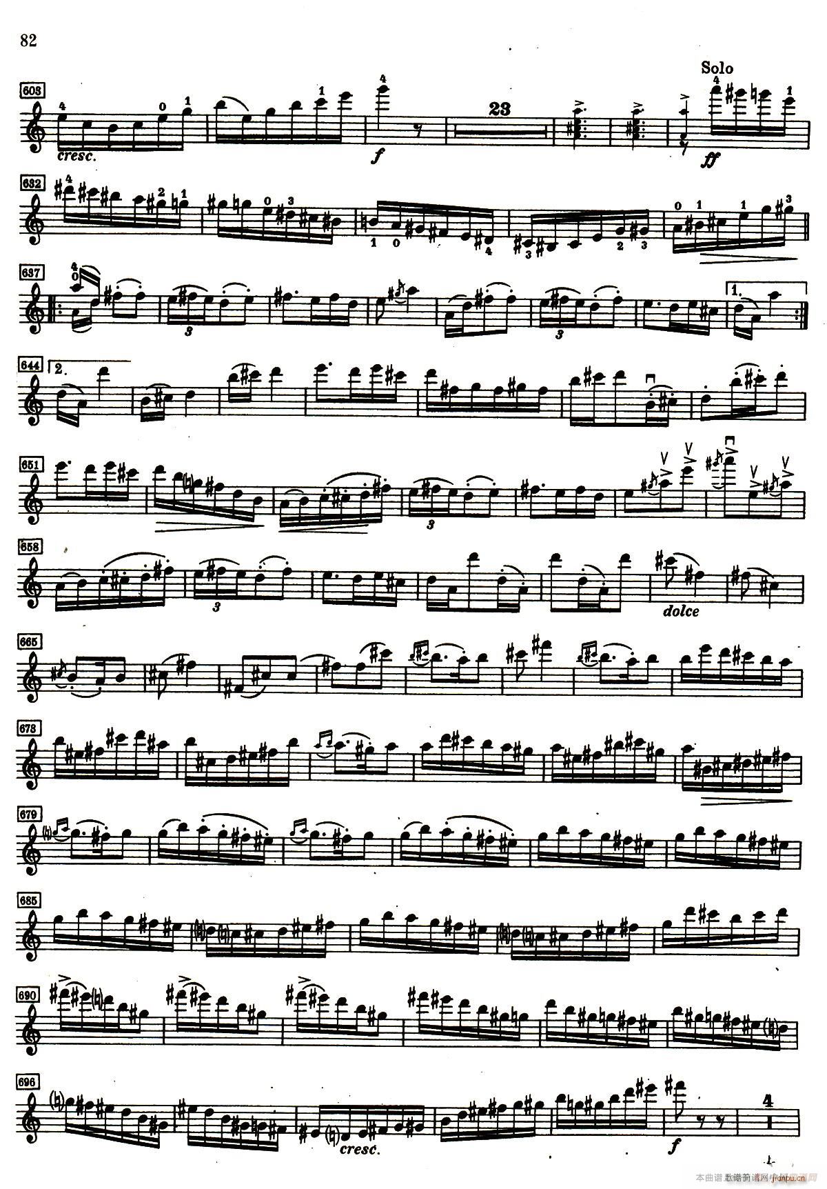 D小調小提琴協奏曲(小提琴譜)21