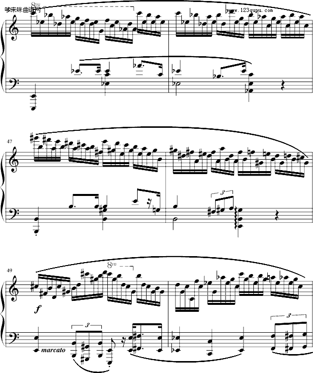 練習曲Op.25No.11-肖邦(鋼琴譜)8
