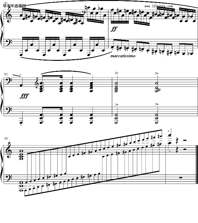 肖邦冬風練習曲-戈原版-肖邦(鋼琴譜)12