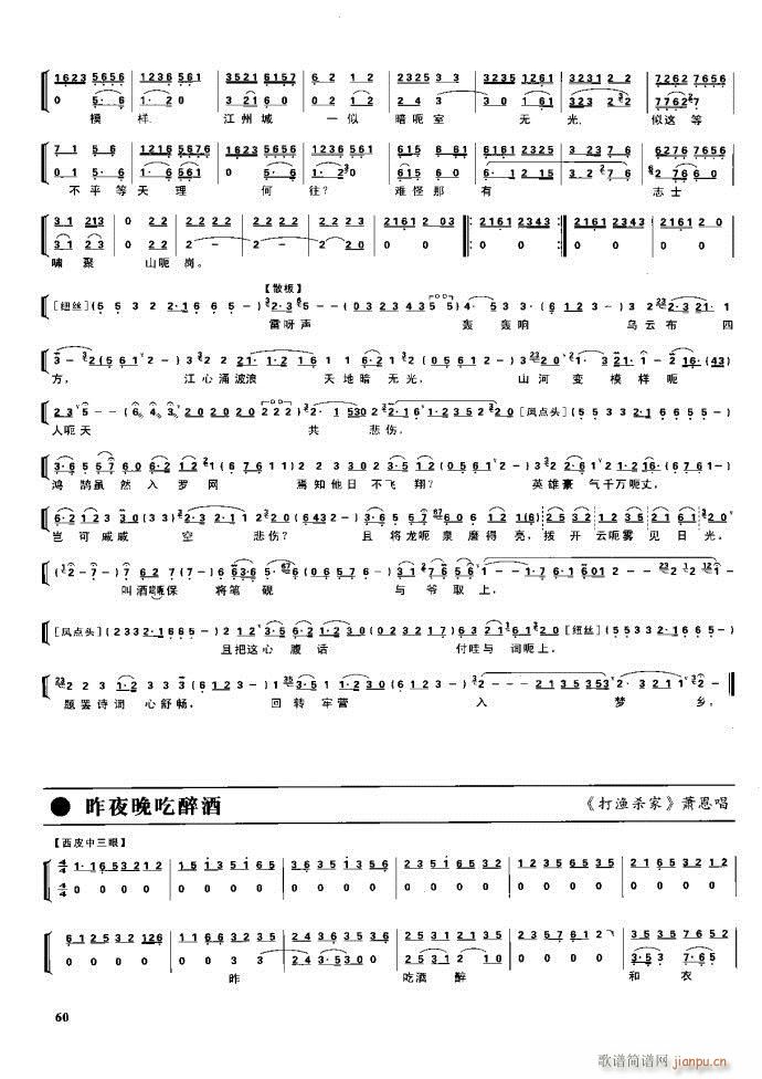 节振国 京剧现代 目录1 60(京剧曲谱)76