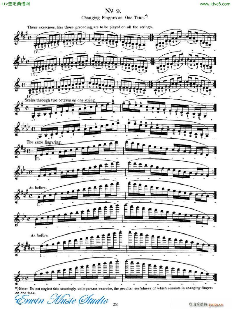 拉赫利美利小提琴音阶练习1936