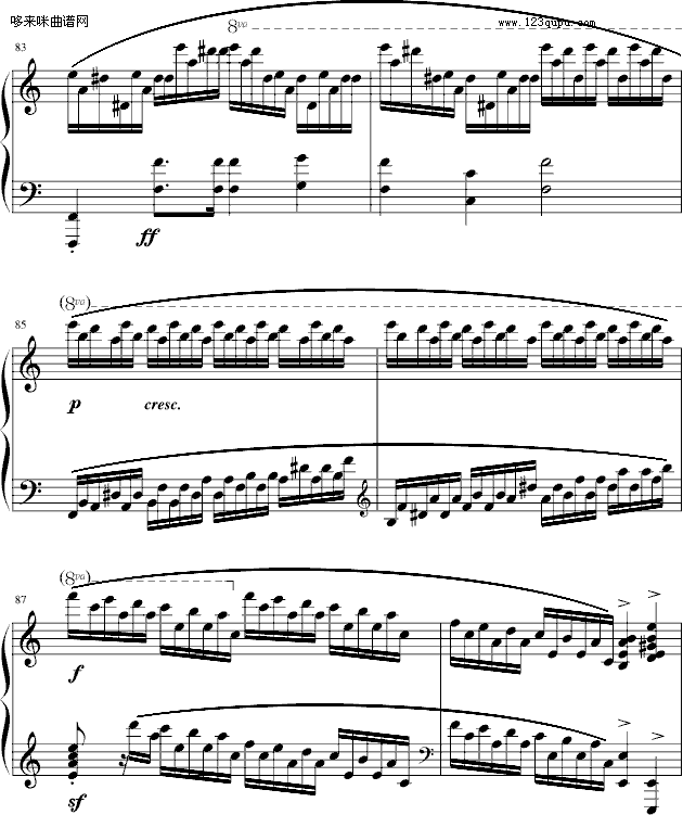 練習曲Op.25No.11-肖邦(鋼琴譜)14