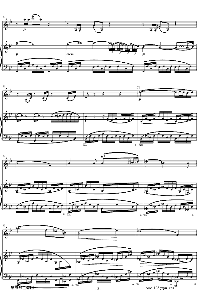 貝多芬-春天奏鳴曲第二樂章-貝多芬(鋼琴譜)3