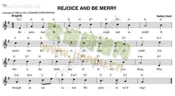 Rejoice(小提琴谱)1
