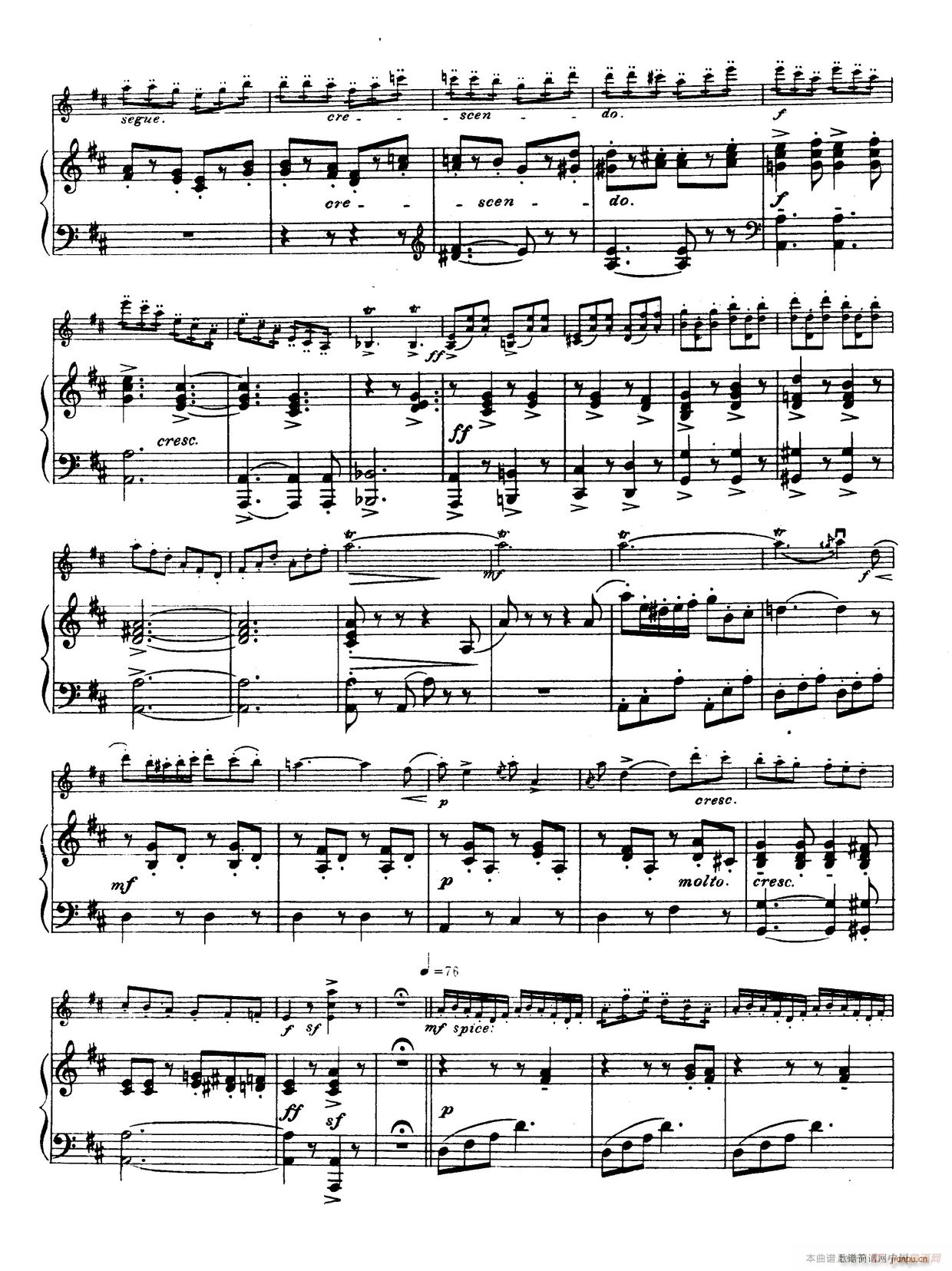 D大调学生协奏曲 塞茨作品第15号(小提琴谱)12