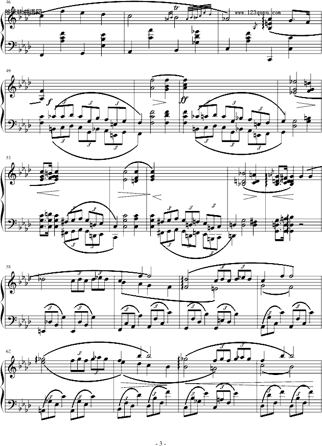 夜曲-心兰制谱版-肖邦(钢琴谱)3