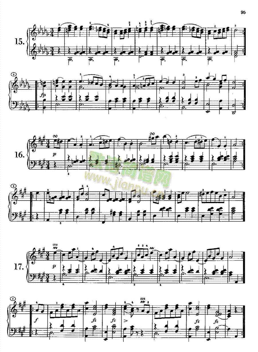 36首原創舞曲又名第一圓舞曲Opus9.D365鍵盤類鋼琴(鋼琴譜)7