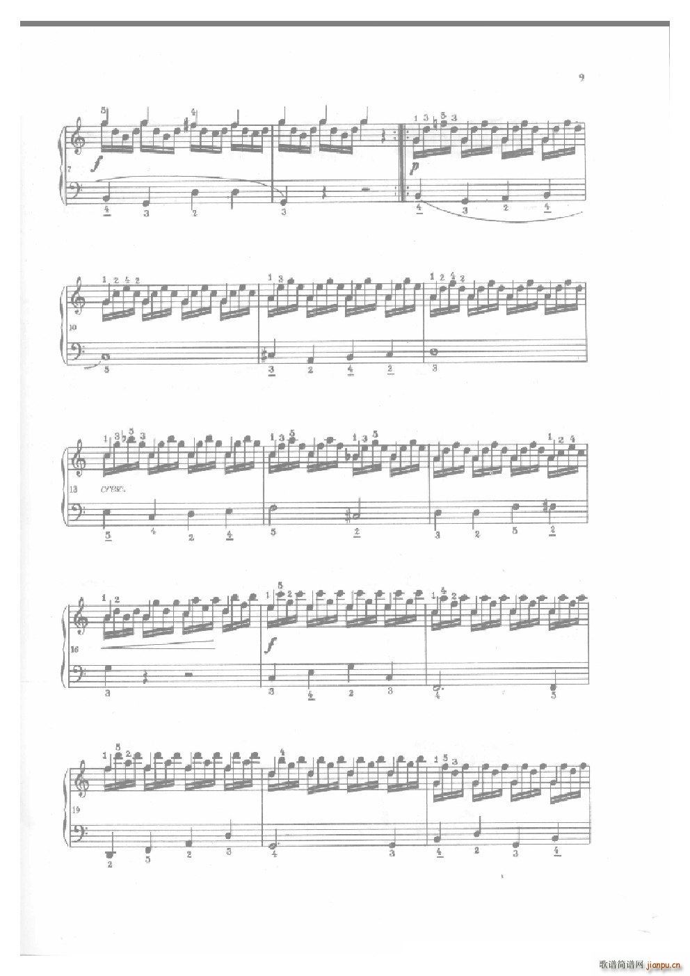 车尔尼手风琴练习曲集 Ⅱ(手风琴谱)8