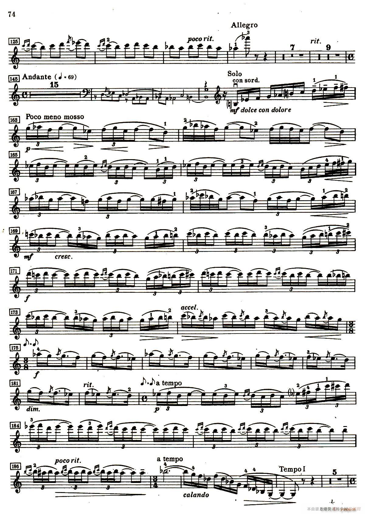 D小調小提琴協奏曲(小提琴譜)13