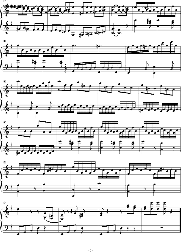 e小調奏鳴曲第一樂章-海頓(鋼琴譜)6