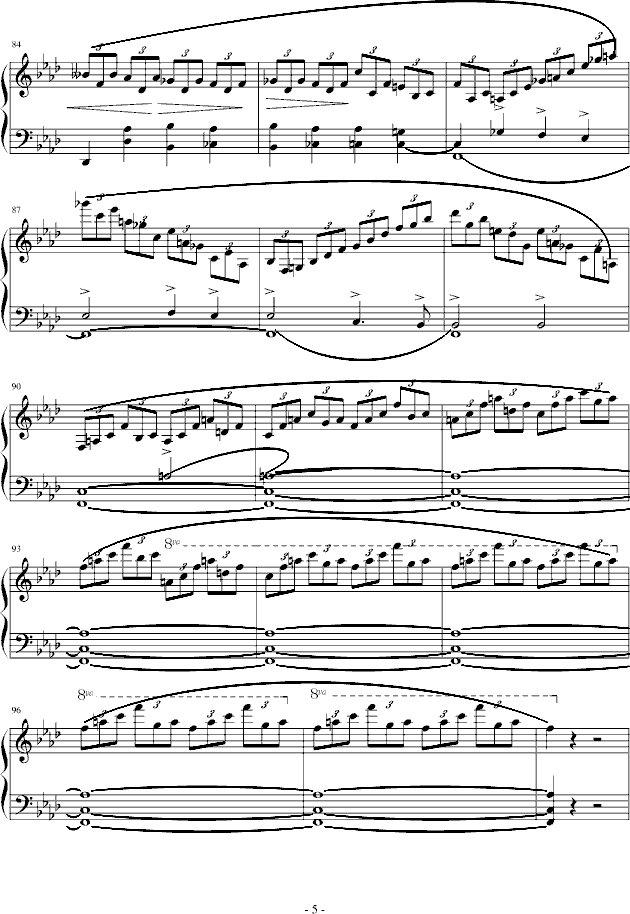 夜曲-心蘭制譜版(鋼琴譜)5