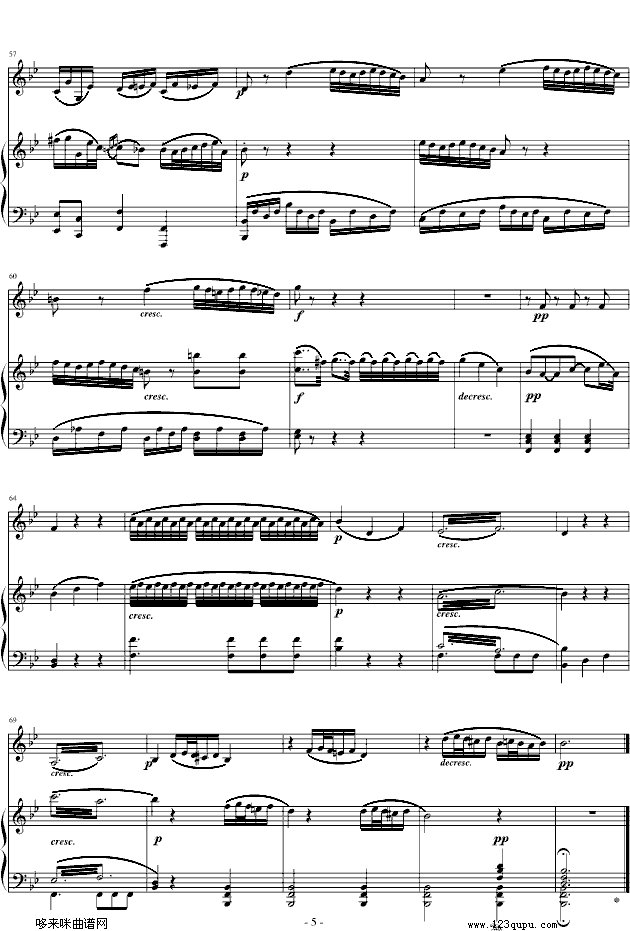 貝多芬-春天奏鳴曲第二樂章-貝多芬(鋼琴譜)5