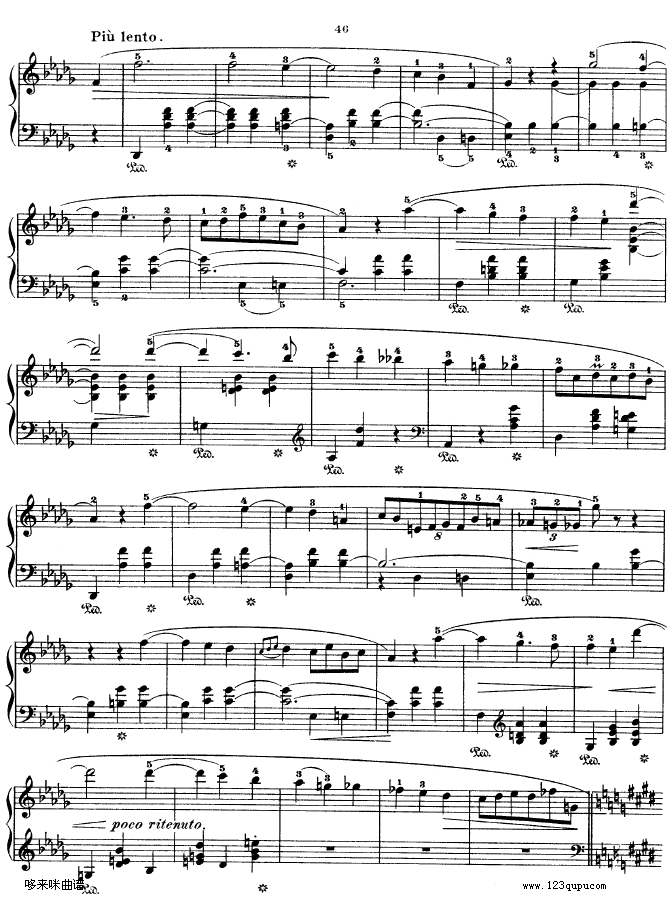 鋼琴圓舞曲64-2-肖邦(鋼琴譜)3