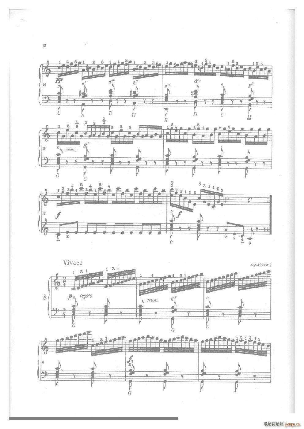 车尔尼手风琴练习曲集 Ⅱ(手风琴谱)17