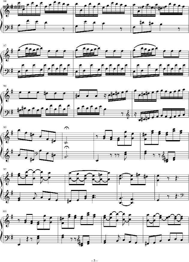 e小調奏鳴曲第一樂章-海頓(鋼琴譜)5
