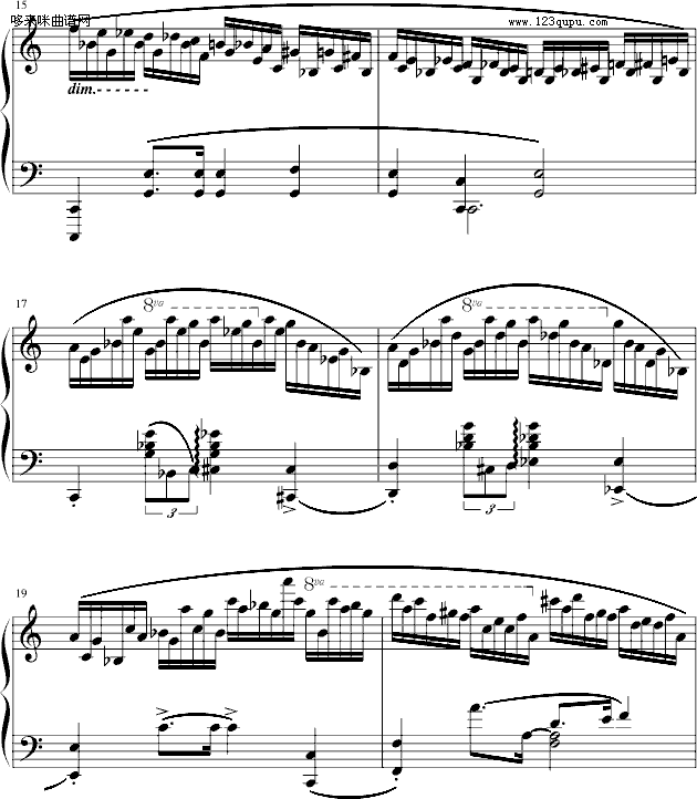 練習曲Op.25No.11-肖邦(鋼琴譜)3