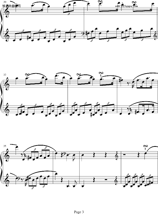 海頓奏鳴曲第一樂章-海頓(鋼琴譜)3