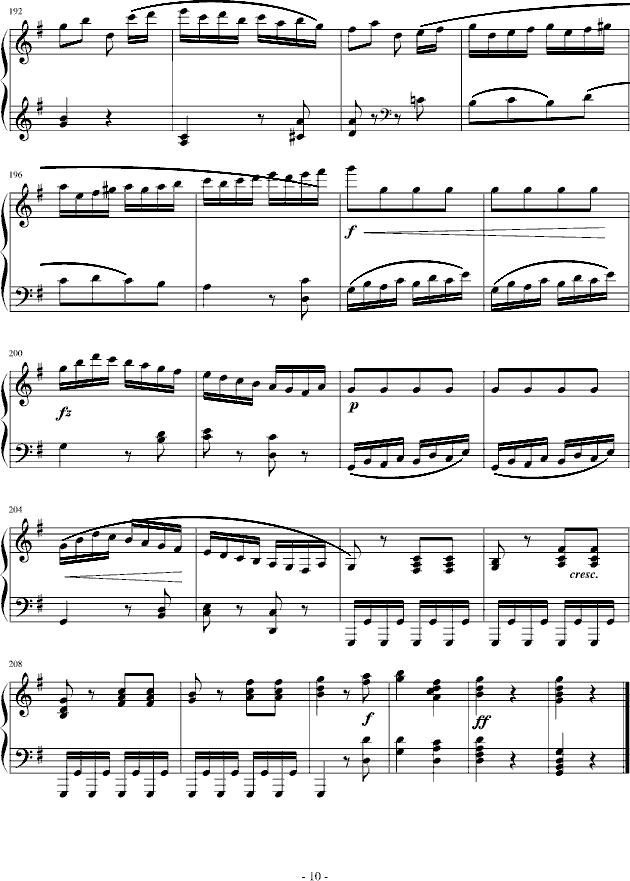 吉普賽回旋曲-下弦月版(鋼琴譜)10