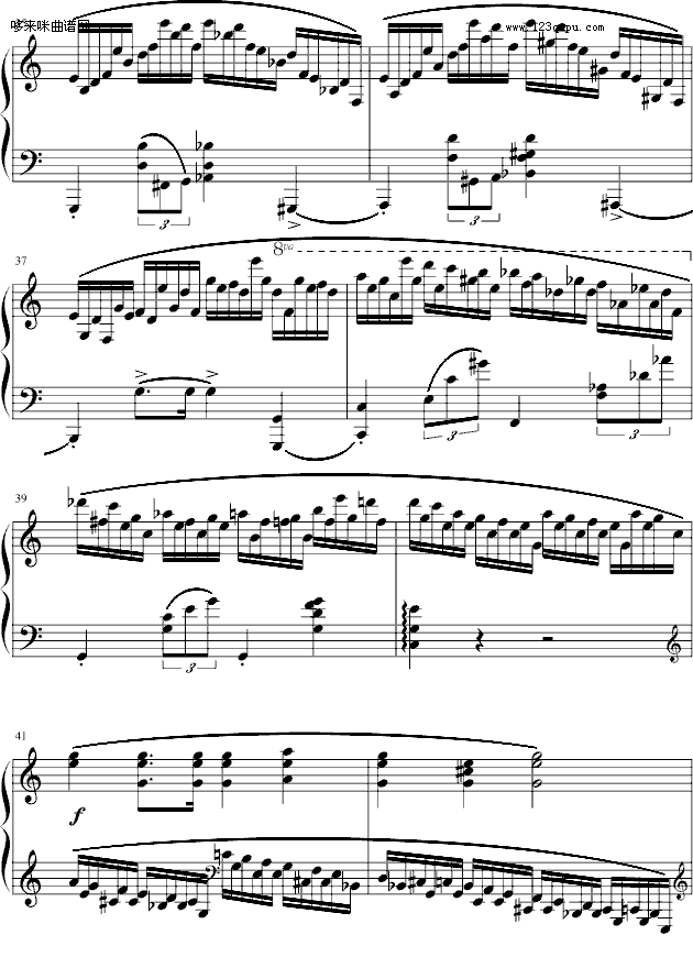 肖邦冬風練習曲-戈原版-肖邦(鋼琴譜)5