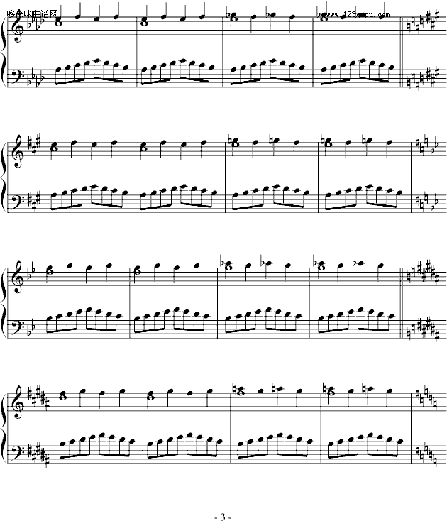 皮史納手指練習-皮史納(鋼琴譜)3
