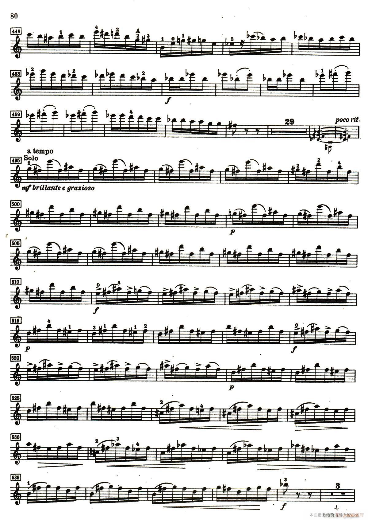 D小調小提琴協奏曲(小提琴譜)19