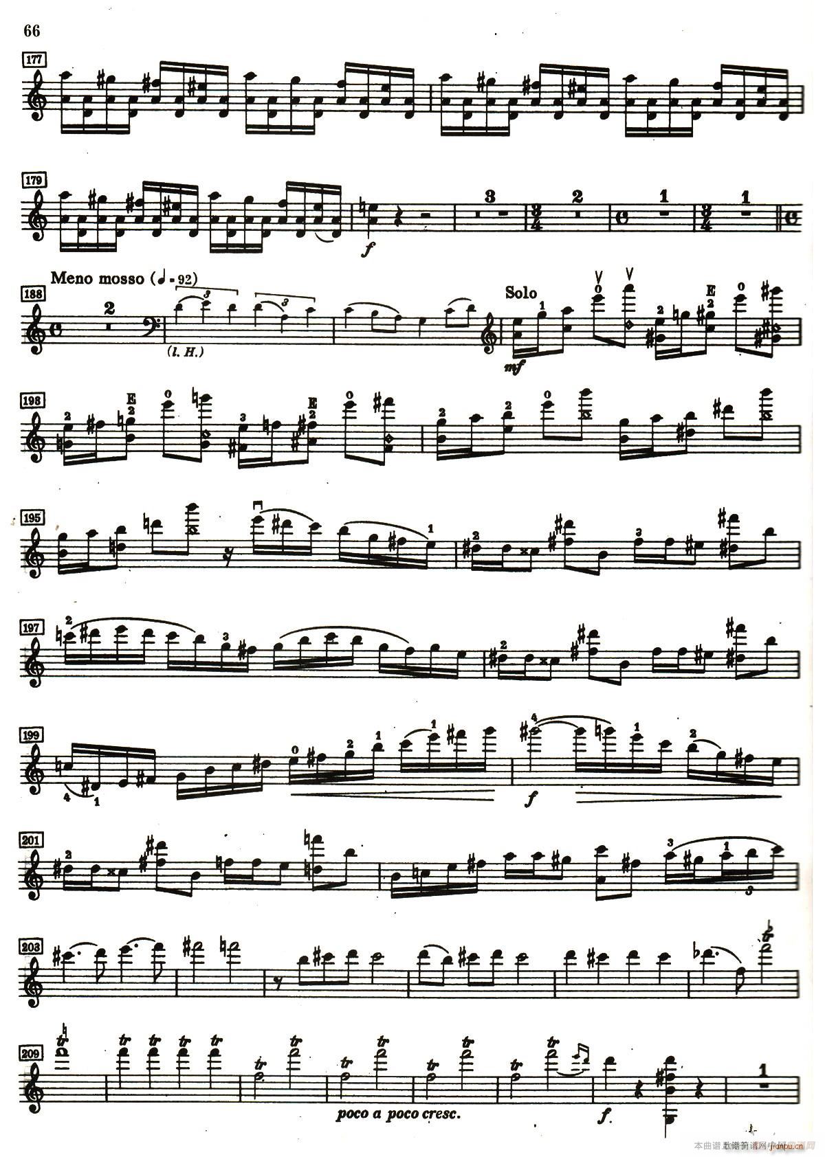 D小調小提琴協奏曲(小提琴譜)5
