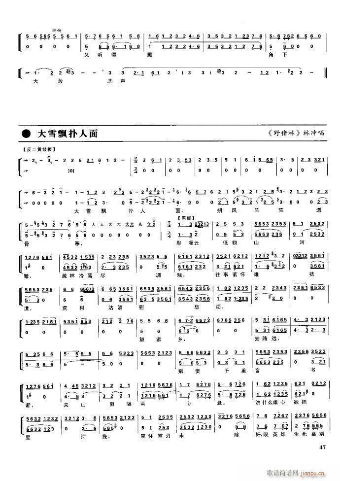 节振国 京剧现代 目录1 60(京剧曲谱)63