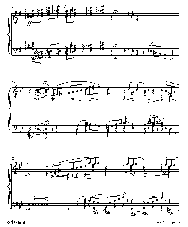 船歌-柴科夫斯基(鋼琴譜)5