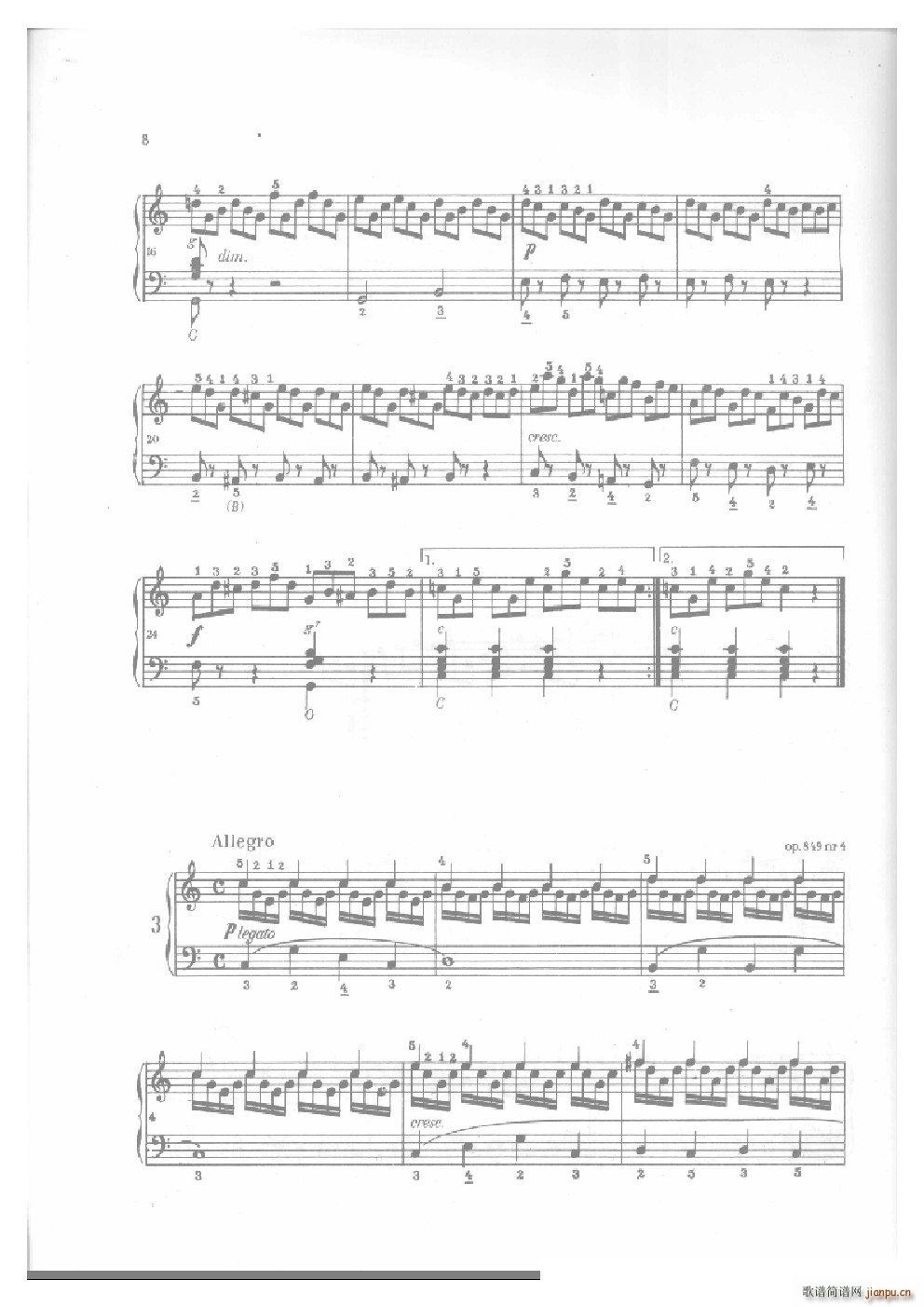 车尔尼手风琴练习曲集 Ⅱ(手风琴谱)7