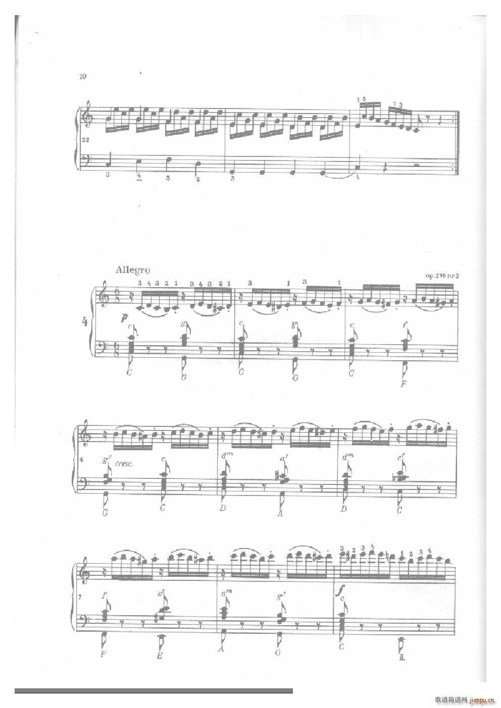 车尔尼手风琴练习曲集 Ⅱ(手风琴谱)9