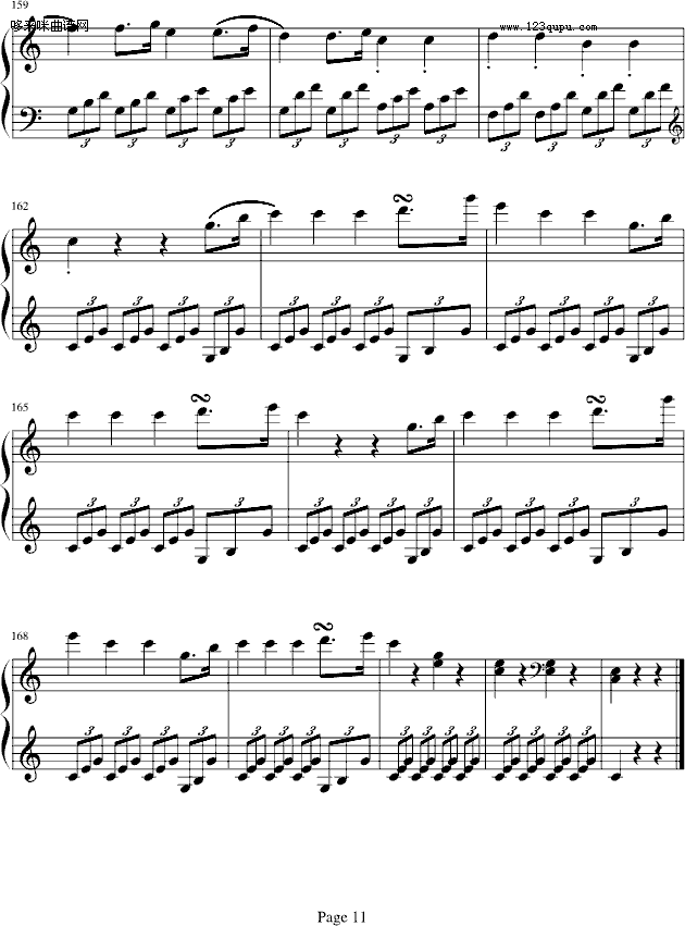海頓奏鳴曲第一樂章-海頓(鋼琴譜)11