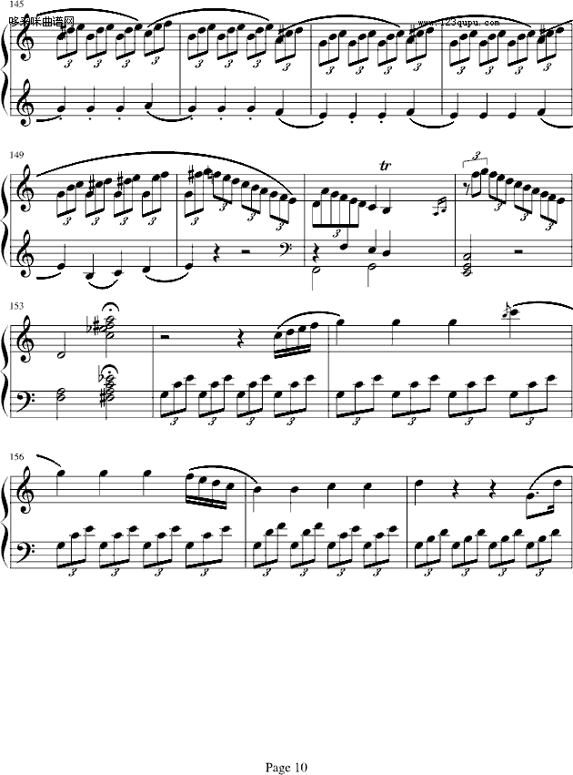 海頓奏鳴曲第一樂章-海頓(鋼琴譜)10