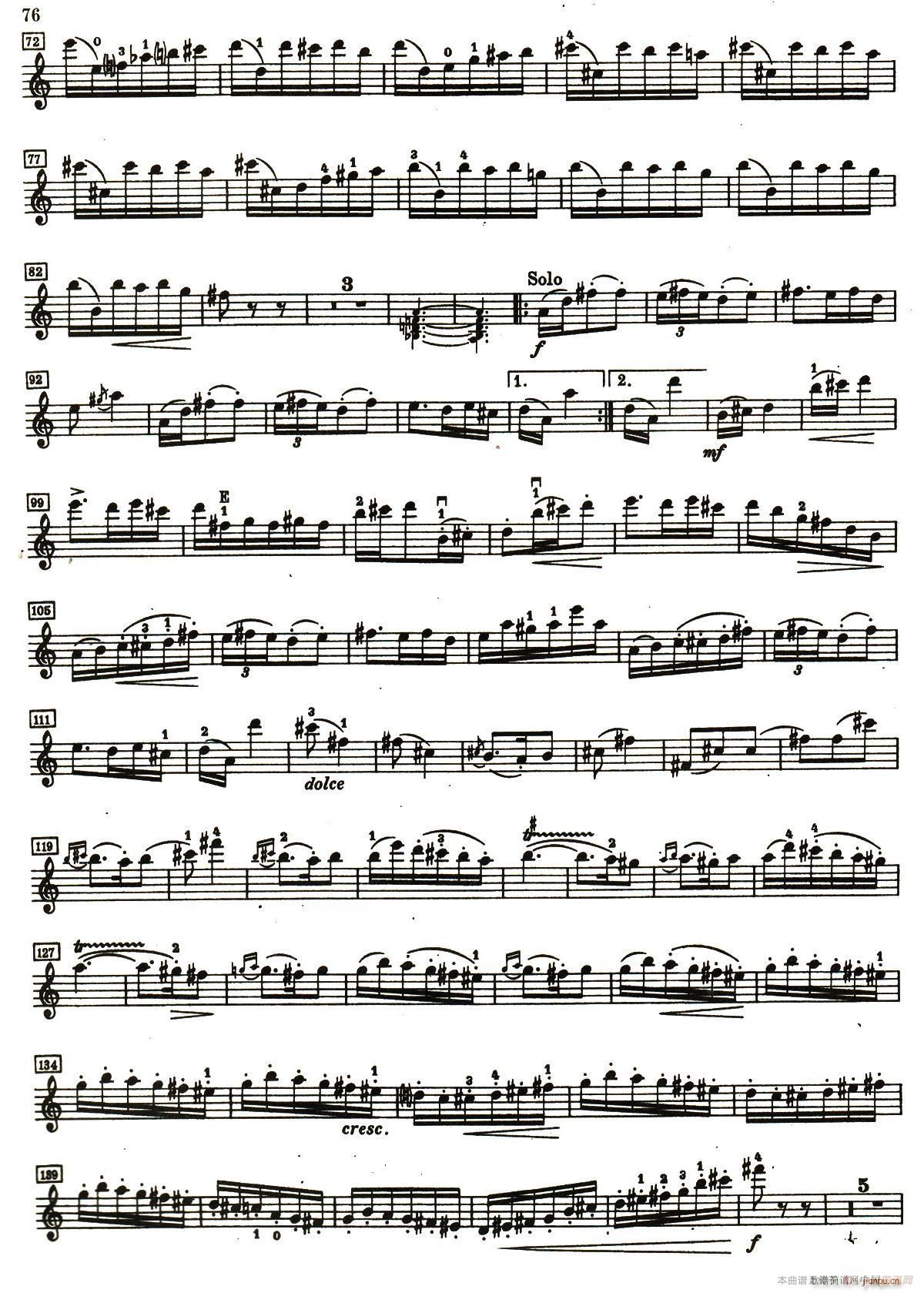 D小調小提琴協奏曲(小提琴譜)15