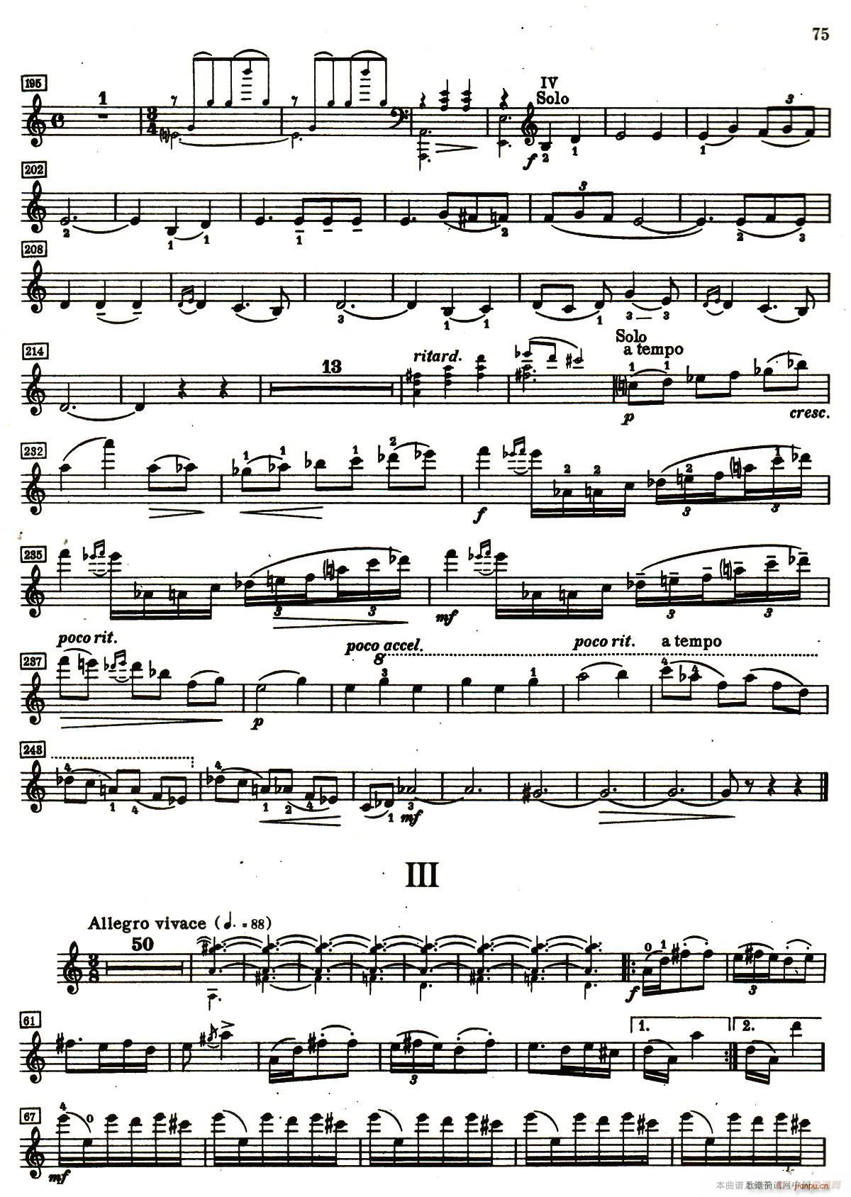 D小調小提琴協奏曲(小提琴譜)14