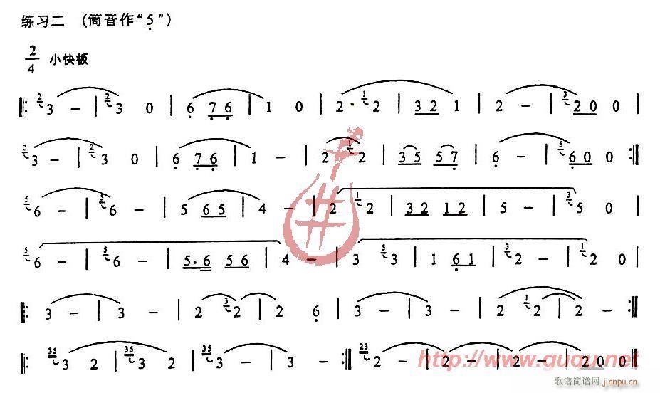 倚音練習簡譜_倚音練習葫蘆絲曲譜曲譜_葫蘆絲曲譜_818簡譜曲譜網